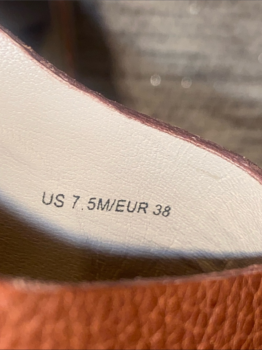 Via Spiga brown leather slingback sandals cork-wrapped platform heel size 7.5 US - Picture 8 of 9